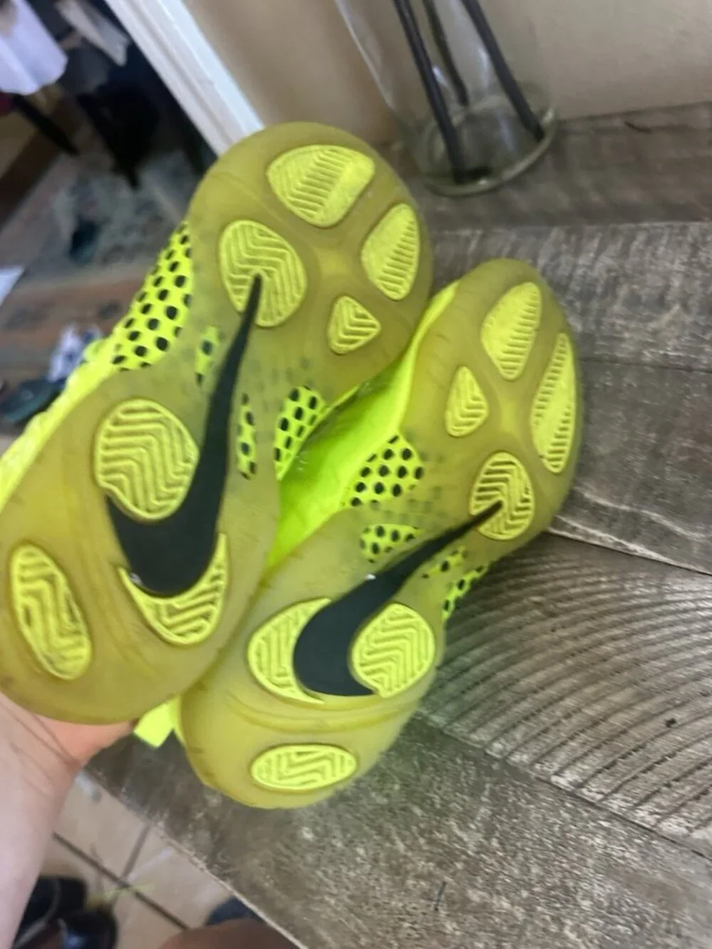 Nike Air Foamposite Little Posite Pro GS Volt CW1593-702 GS Size 2 Youth